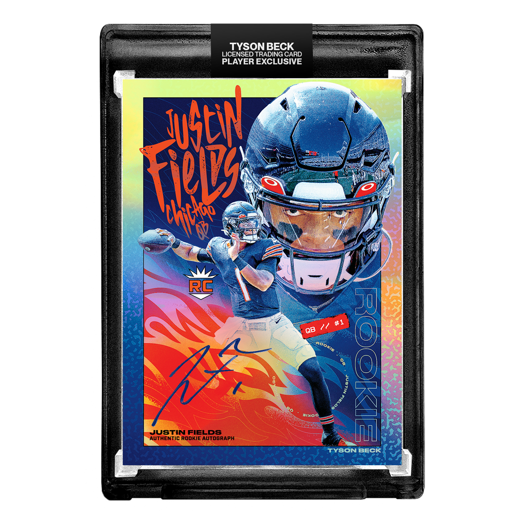 JUSTIN FIELDS X TYSON BECK - RC1 - RAINBOW FOIL VARIATION AUTOGRAPH 🌈 LIMITED TO 10