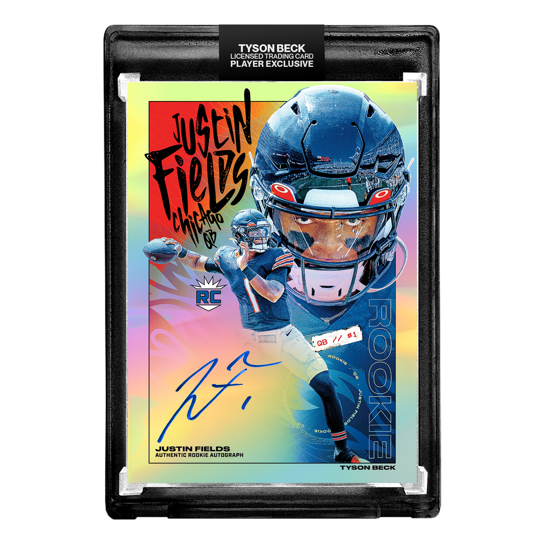 JUSTIN FIELDS X TYSON BECK - RC1 - RAINBOW FOIL AUTOGRAPH 🌈 LIMITED TO 25