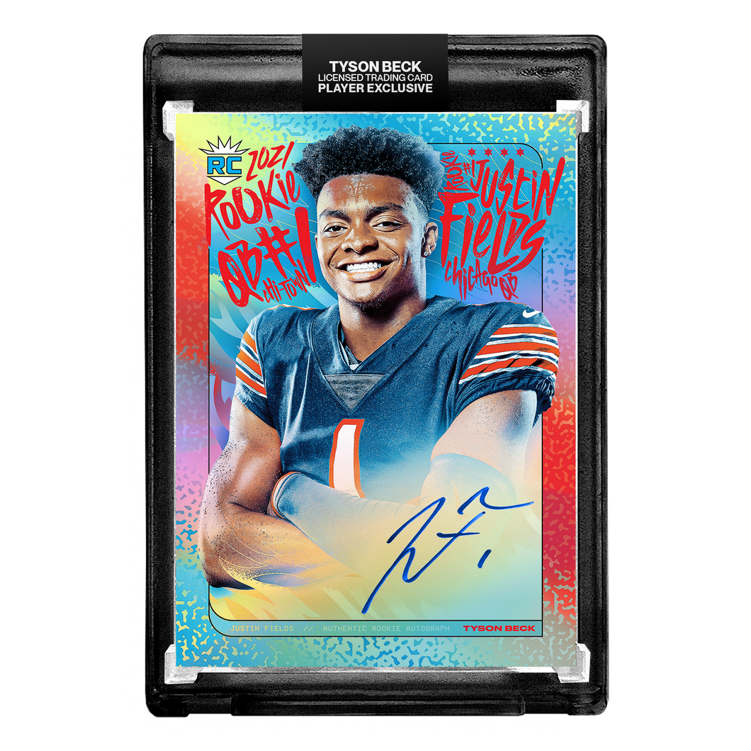 JUSTIN FIELDS X TYSON BECK - RC2 - RAINBOW FOIL VARIATION AUTOGRAPH 🌈 LIMITED TO 10