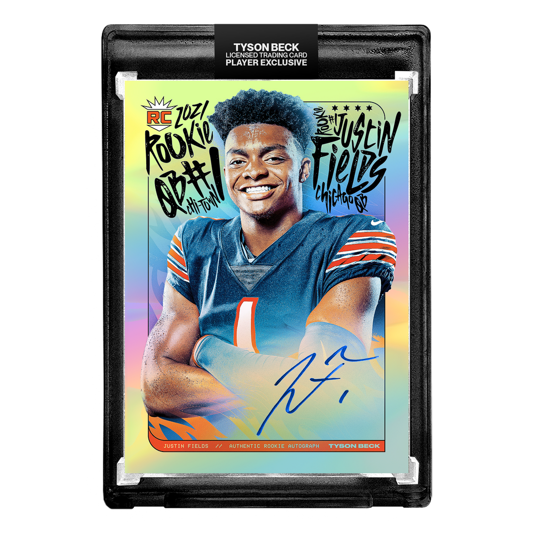 JUSTIN FIELDS X TYSON BECK - RC2 - RAINBOW FOIL AUTOGRAPH 🌈 LIMITED TO 25
