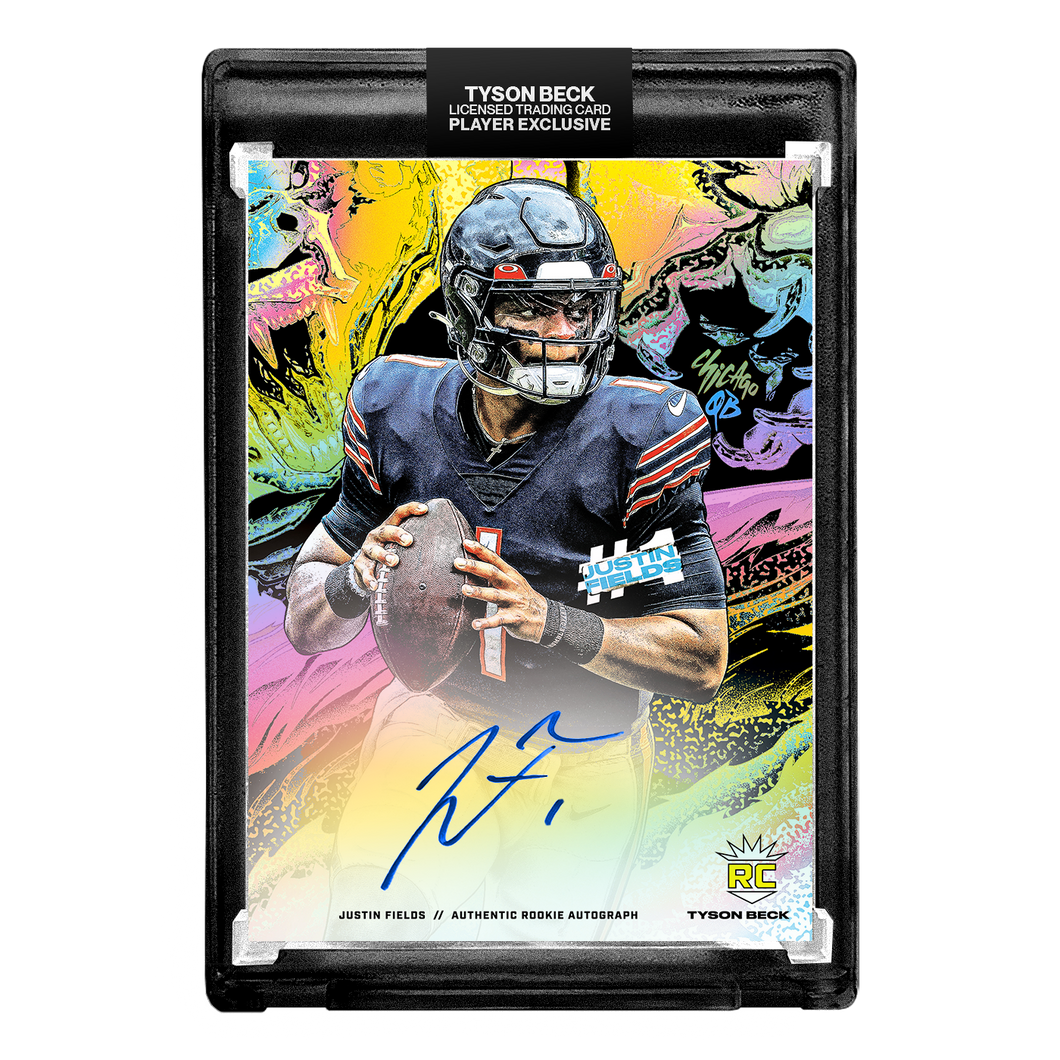 JUSTIN FIELDS X TYSON BECK - RC3 - RAINBOW FOIL VARIATION AUTOGRAPH 🌈 LIMITED TO 10