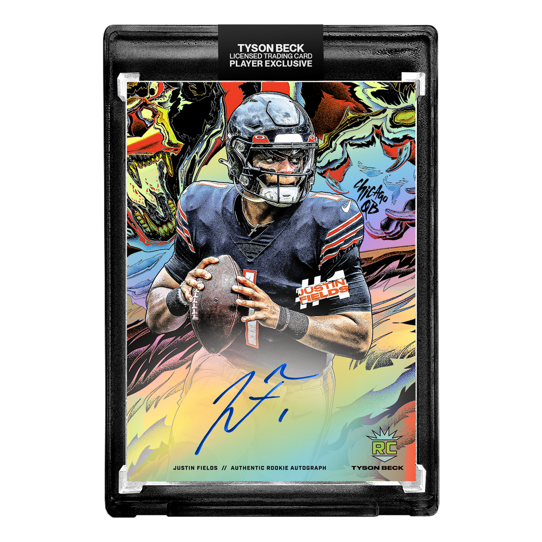 JUSTIN FIELDS X TYSON BECK - RC3 - RAINBOW FOIL AUTOGRAPH 🌈 LIMITED TO 25