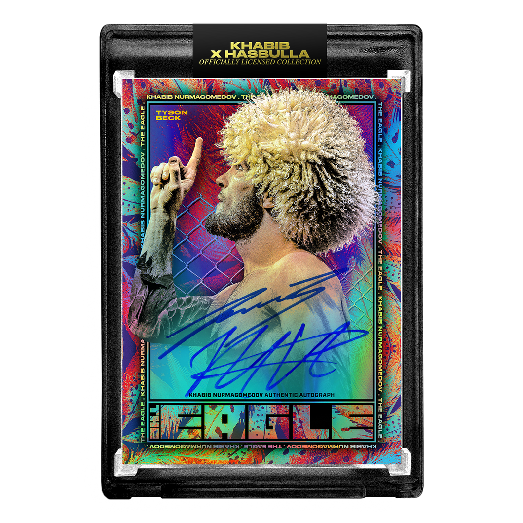 KHABIB NURMAGOMEDOV X TYSON BECK - THE EAGLE - COLORATION 🌈 DUAL AUTOGRAPH - LIMITED TO 5