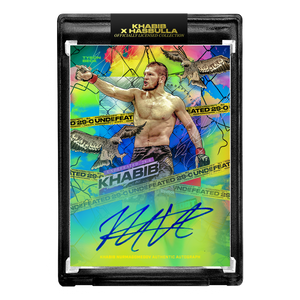 KHABIB NURMAGOMEDOV X TYSON BECK - UNDEFEATED - COLORATION - AUTOGRAPH 🌈 LIMITED TO 22