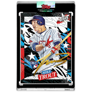 Mike Trout by Tyson Beck - GOLD AUTOGRAPH - LIMITED TO 10