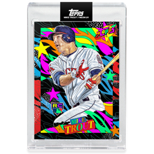 Load image into Gallery viewer, Mike Trout by Tyson Beck - HAND EMBELLISHED NEON UV - LIMITED TO 127
