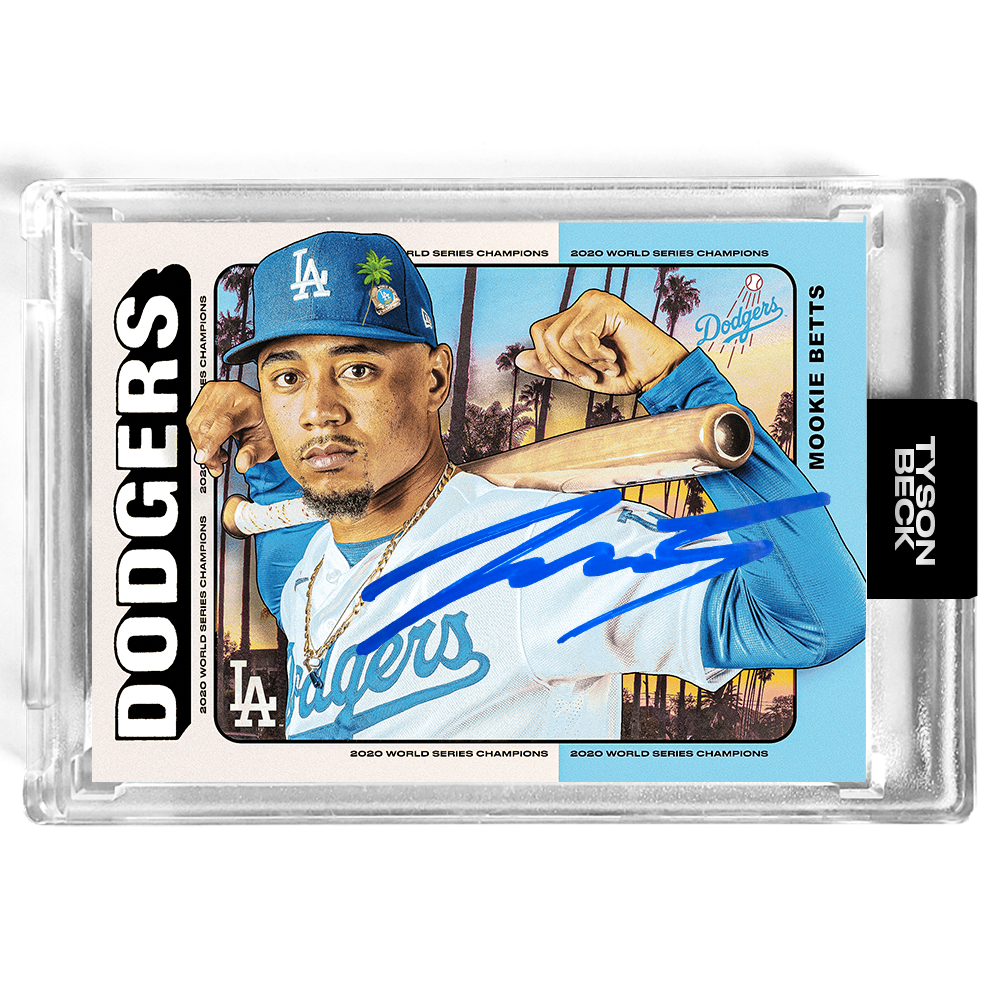Mookie Betts X Tyson Beck - P70 - DODGER BLUE ARTIST AUTO - LIMITED TO 50