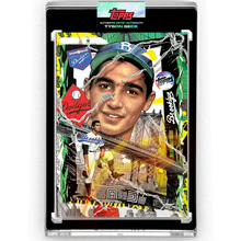 Load image into Gallery viewer, Sandy Koufax by Tyson Beck - NEON UV AUTOGRAPH - LIMITED TO 2 + Topps Collector Card
