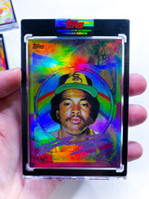 Load image into Gallery viewer, 🌈 RAINBOW FOIL - Tony Gwynn by Tyson Beck - RAINBOW PURPLE - LIMITED TO 1 🌈
