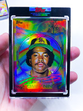 Load image into Gallery viewer, 🌈 RAINBOW FOIL - Tony Gwynn by Tyson Beck - RAINBOW RED - LIMITED TO 1 🌈
