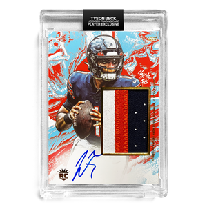 JUSTIN FIELDS X TYSON BECK - WORN ROOKIE PATCH AUTO - RC2 - LIMITED TO 10