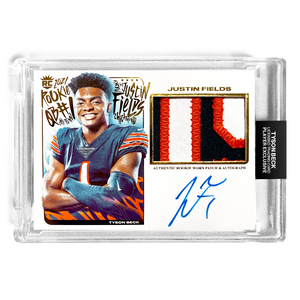 JUSTIN FIELDS X TYSON BECK - WORN ROOKIE PATCH AUTO - RC1 - LIMITED TO 30
