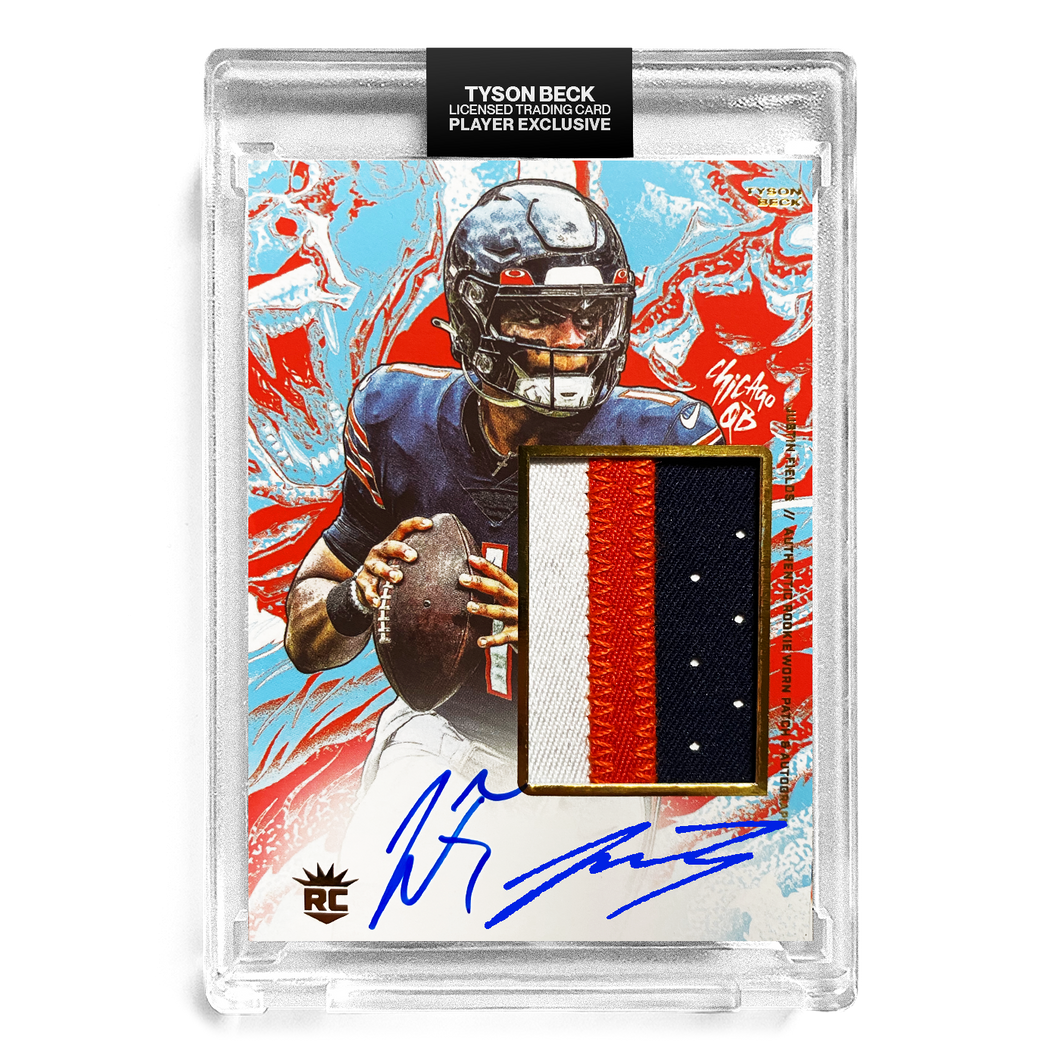 JUSTIN FIELDS X TYSON BECK - WORN ROOKIE PATCH DUAL AUTO - RC2 - LIMITED TO 5