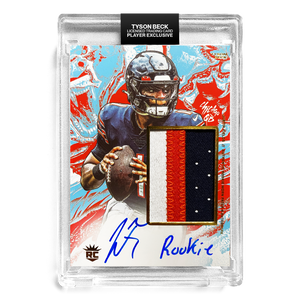 JUSTIN FIELDS X TYSON BECK - WORN ROOKIE PATCH AUTO - RC2 - "ROOKIE" INSCRIPTION - LIMITED TO 4