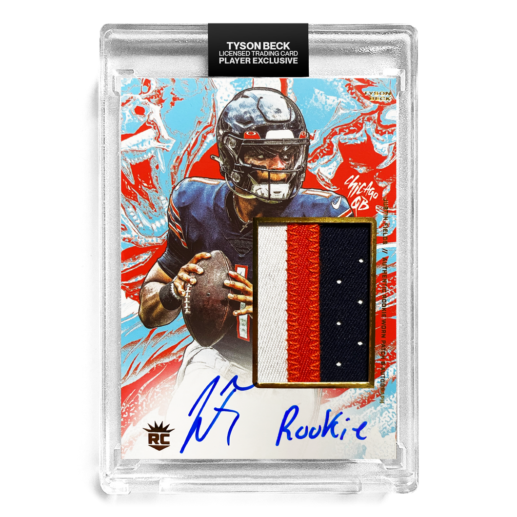 JUSTIN FIELDS X TYSON BECK - WORN ROOKIE PATCH AUTO - RC2 - 