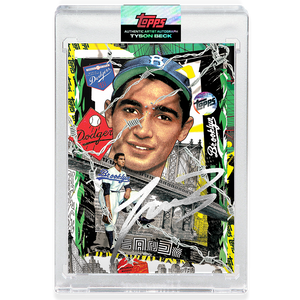 Sandy Koufax by Tyson Beck - SILVER AUTOGRAPH - LIMITED TO 75 + Topps Collector Card