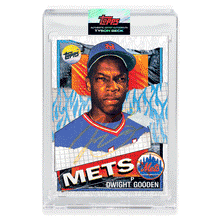 Load image into Gallery viewer, NEON UV AUTOGRAPH - Topps PROJECT 2020 Card - 1985 Dwight Gooden by Tyson Beck - Limited to 2
