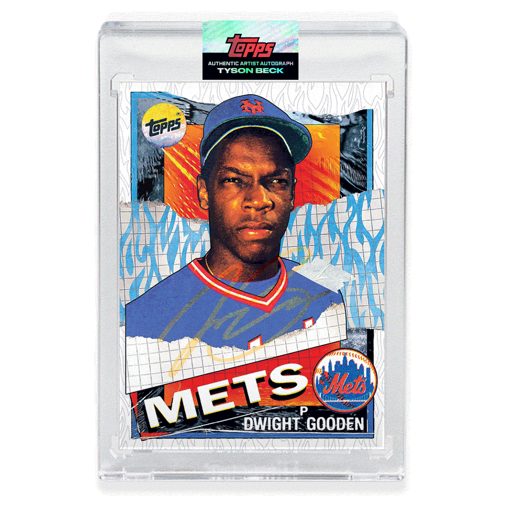 NEON UV AUTOGRAPH - Topps PROJECT 2020 Card - 1985 Dwight Gooden by Tyson Beck - Limited to 2