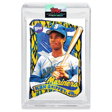 Load image into Gallery viewer, NEON UV AUTOGRAPH - Topps PROJECT 2020 Card - 1989 Ken Griffey Jr. by Tyson Beck - Limited to 2
