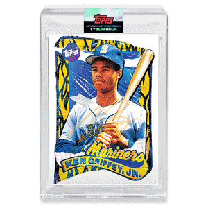 NEON UV AUTOGRAPH - Topps PROJECT 2020 Card - 1989 Ken Griffey Jr. by Tyson Beck - Limited to 2