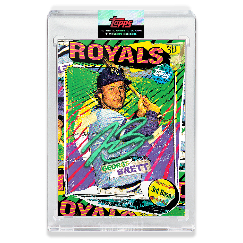 EMERALD AUTOGRAPH - Topps PROJECT 2020 Card - George Brett by Tyson Beck - LIMITED TO 40 [PRE-ORDER]