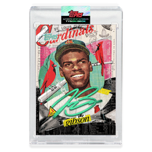 Load image into Gallery viewer, EMERALD AUTOGRAPH - Topps PROJECT 2020 Card - Bob Gibson by Tyson Beck - LIMITED TO 40 [PRE-ORDER]
