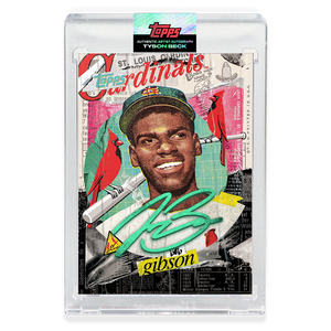 EMERALD AUTOGRAPH - Topps PROJECT 2020 Card - Bob Gibson by Tyson Beck - LIMITED TO 40 [PRE-ORDER]