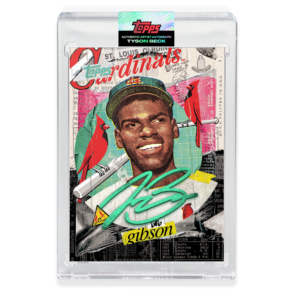 EMERALD AUTOGRAPH - Topps PROJECT 2020 Card - Bob Gibson by Tyson Beck - LIMITED TO 40 [PRE-ORDER]