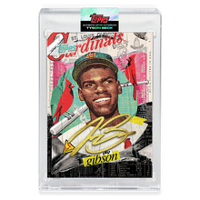 Load image into Gallery viewer, GOLD AUTOGRAPH - Topps PROJECT 2020 Card - Bob Gibson by Tyson Beck - LIMITED TO 5 [PRE-ORDER]
