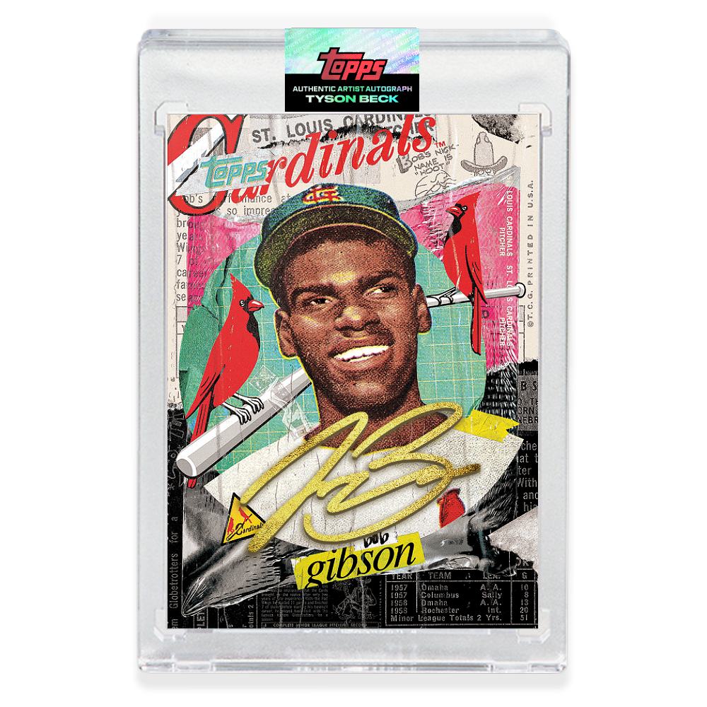 GOLD AUTOGRAPH - Topps PROJECT 2020 Card - Bob Gibson by Tyson Beck - LIMITED TO 5 [PRE-ORDER]