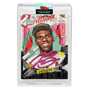 RUBY AUTOGRAPH - Topps PROJECT 2020 Card - Bob Gibson by Tyson Beck - LIMITED TO 20 [PRE-ORDER]