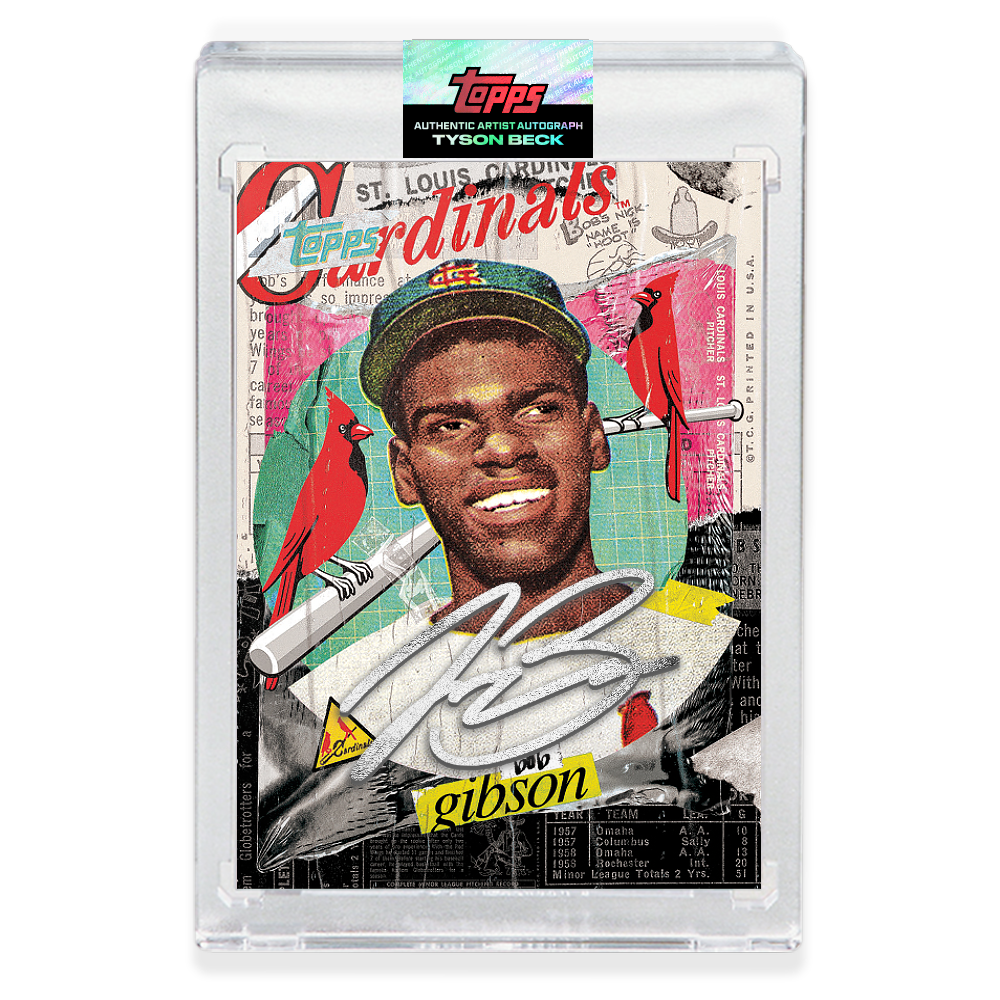 SILVER AUTOGRAPH - Topps PROJECT 2020 Card - Bob Gibson by Tyson Beck - LIMITED TO 75 [PRE-ORDER]